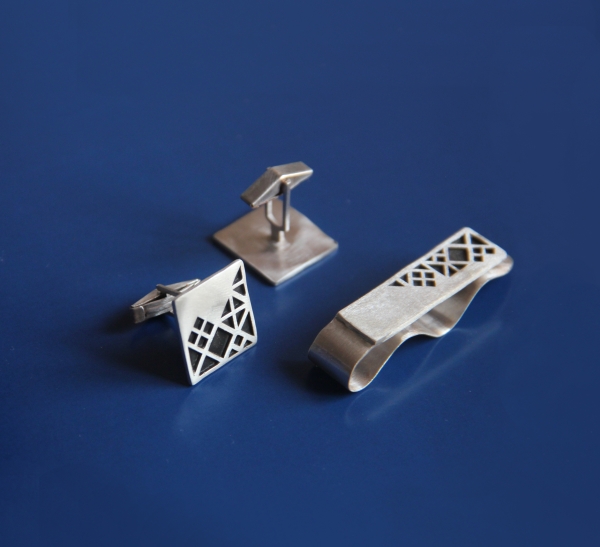 abstract cufflink